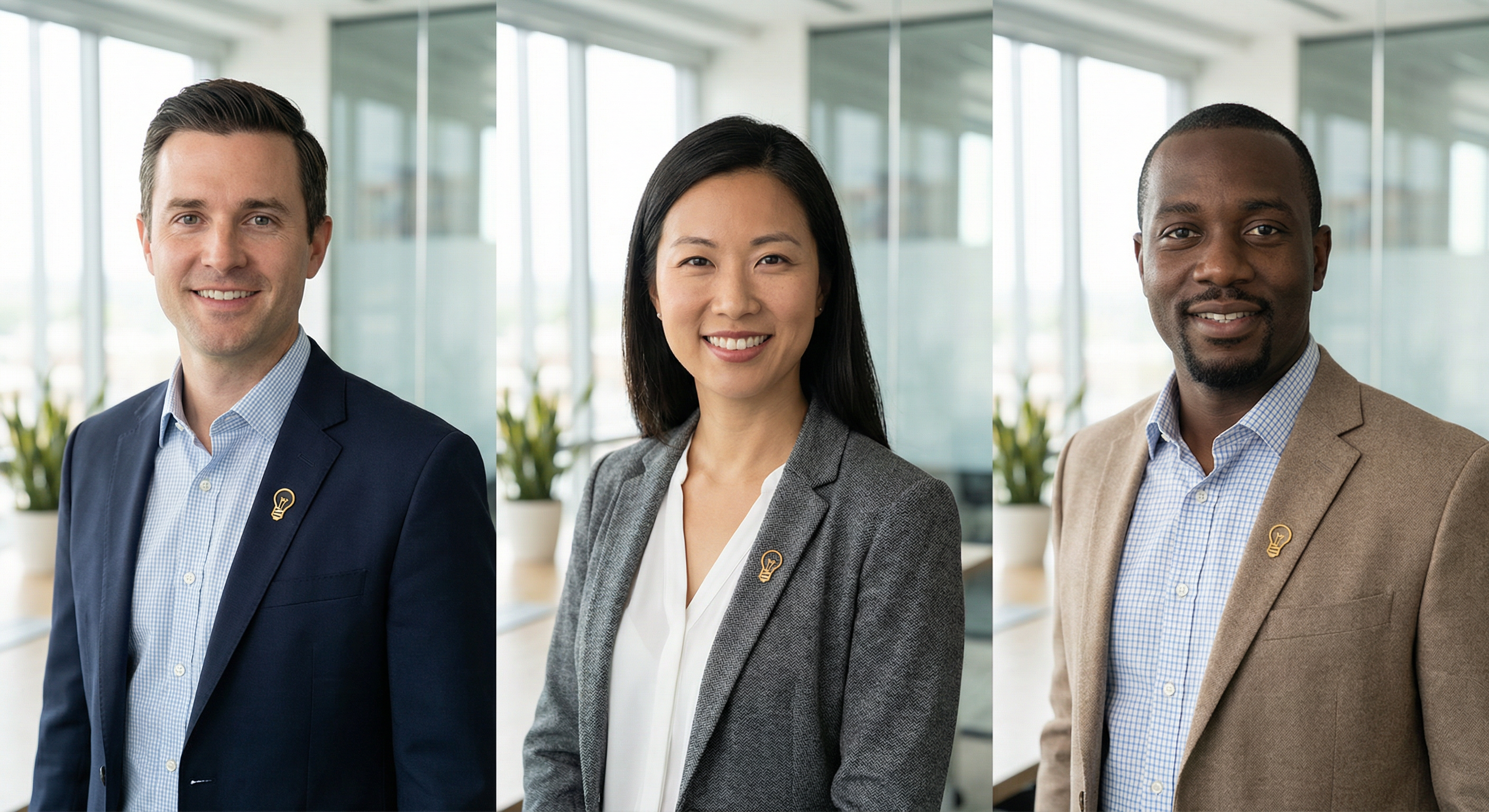 Cordato leadership team and patented technology badges